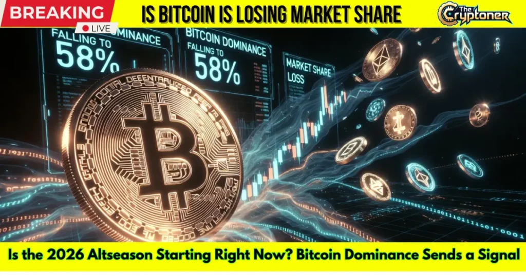 Bitcoin Dominance Dropping While Ethereum And Altcoins Rise On Crypto Market Chart